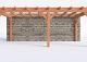 Constructiepakket aanbouwveranda | 7015x3260x2500mm rechts | fijnbezaagd Douglas     CP-10.2013