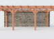 Constructiepakket aanbouwveranda | 7090x3260x2500mm links | fijnbezaagd Douglas     CP-10.2014