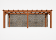 Constructiepakket aanbouwveranda | 7660x3260x2500mm | fijnbezaagd Douglas     CP-10.2016