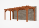 Constructiepakket aanbouwveranda | 7690x3260x2500mm | fijnbezaagd Douglas     CP-10.2017