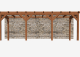 Constructiepakket aanbouwveranda | 7690x3260x2500mm | fijnbezaagd Douglas     CP-10.2017