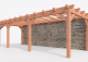 Constructiepakket aanbouwveranda | 8150x3260x2500mm links | fijnbezaagd Douglas     CP-10.2018