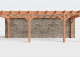 Constructiepakket aanbouwveranda | 8150x3260x2500mm rechts | fijnbezaagd Douglas     CP-10.2019
