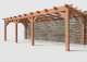 Constructiepakket aanbouwveranda | 8220x3260x2500mm rechts | fijnbezaagd Douglas     CP-10.2021