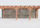 Constructiepakket aanbouwveranda | 8865x3260x2500mm links | fijnbezaagd Douglas     CP-10.2022