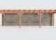 Constructiepakket aanbouwveranda | 9925x3260x2500mm links | fijnbezaagd Douglas     CP-10.2025
