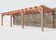 Constructiepakket aanbouwveranda | 9925x3260x2500mm links | fijnbezaagd Douglas     CP-10.2025