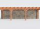 Constructiepakket aanbouwveranda | 9925x3260x2500mm rechts | fijnbezaagd Douglas     CP-10.2026
