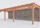 Constructiepakket aanbouwveranda | 9925x3260x2500mm rechts | fijnbezaagd Douglas     CP-10.2026