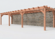 Constructiepakket aanbouwveranda | 11215x3260x2500mm | fijnbezaagd Douglas     CP-10.2027
