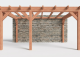 Constructiepakket aanbouwveranda | 5240x3905x2500mm links | fijnbezaagd Douglas     CP-10.2052
