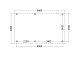 Constructiepakket aanbouwveranda | 6485x3905x2500mm links | fijnbezaagd Douglas     CP-10.2060
