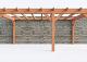 Constructiepakket aanbouwveranda | 6485x3905x2500mm rechts | fijnbezaagd Douglas     CP-10.2061