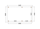 Constructiepakket aanbouwveranda | 6485x3905x2500mm rechts | fijnbezaagd Douglas     CP-10.2061