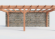Constructiepakket aanbouwveranda | 7015x3905x2500mm links | fijnbezaagd Douglas     CP-10.2062
