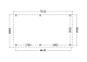 Constructiepakket aanbouwveranda | 7015x3905x2500mm links | fijnbezaagd Douglas     CP-10.2062
