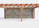 Constructiepakket aanbouwveranda | 7015x3905x2500mm rechts | fijnbezaagd Douglas     CP-10.2063