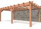Constructiepakket aanbouwveranda | 7015x3905x2500mm rechts | fijnbezaagd Douglas     CP-10.2063