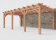Constructiepakket aanbouwveranda | 7090x3905x2500mm links | fijnbezaagd Douglas     CP-10.2064