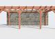 Constructiepakket aanbouwveranda | 7090x3905x2500mm rechts | fijnbezaagd Douglas     CP-10.2065