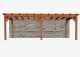 Constructiepakket aanbouwveranda | 7660x3905x2500mm | fijnbezaagd Douglas     CP-10.2066