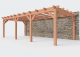 Constructiepakket aanbouwveranda | 8220x3905x2500mm links | fijnbezaagd Douglas     CP-10.2070