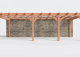 Constructiepakket aanbouwveranda | 8865x3905x2500mm links | fijnbezaagd Douglas     CP-10.2072