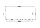 Constructiepakket aanbouwveranda | 8865x3905x2500mm links | fijnbezaagd Douglas     CP-10.2072