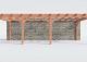 Constructiepakket aanbouwveranda | 8865x3905x2500mm rechts | fijnbezaagd Douglas     CP-10.2073