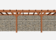 Constructiepakket aanbouwveranda | 9280x3905x2500mm | fijnbezaagd Douglas     CP-10.2074
