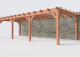 Constructiepakket aanbouwveranda | 9925x3905x2500mm links | fijnbezaagd Douglas     CP-10.2075