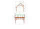 Constructiepakket kapschuur | 4105x3460x3445mm | fijnbezaagd Douglas    CP-20.1001