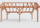 Constructiepakket kapschuur | 6370x3460x3445mm | fijnbezaagd Douglas    CP-20.1006