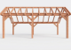 Constructiepakket kapschuur | 7015x3460x3445mm | fijnbezaagd Douglas    CP-20.1008