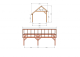 Constructiepakket kapschuur | 7015x3460x3445mm | fijnbezaagd Douglas    CP-20.1008