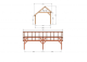 Constructiepakket kapschuur | 7660x3460x3445mm | fijnbezaagd Douglas    CP-20.1010