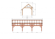 Constructiepakket kapschuur | 9280x3460x3445mm | fijnbezaagd Douglas    CP-20.1015