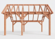Constructiepakket kapschuur | 5240x4105x3715mm | fijnbezaagd Douglas    CP-20.1027