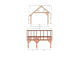 Constructiepakket kapschuur | 5240x4105x3715mm | fijnbezaagd Douglas    CP-20.1027