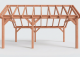 Constructiepakket kapschuur | 6485x4105x3715mm | fijnbezaagd Douglas    CP-20.1032