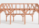 Constructiepakket kapschuur | 7090x4105x3715mm | fijnbezaagd Douglas    CP-20.1034