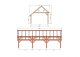 Constructiepakket kapschuur | 9280x4105x3715mm | fijnbezaagd Douglas    CP-20.1040