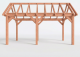Constructiepakket zadeldak | 5840x3460x3760mm | fijnbezaagd Douglas    CP-20.2004