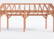 Constructiepakket zadeldak | 7015x3460x3760mm | fijnbezaagd Douglas    CP-20.2008