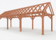Constructiepakket zadeldak | 11215x3460x3760mm | fijnbezaagd Douglas    CP-20.2017