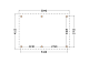 Constructiepakket zadeldak | 5840x4105x4030mm | fijnbezaagd Douglas    CP-20.2029