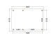 Constructiepakket schilddak | 5885x4105x4030mm | fijnbezaagd Douglas    CP-20.3030