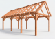 Constructiepakket zadeldak | 8220x4105x4030mm | fijnbezaagd Douglas    CP-20.2038