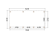 Constructiepakket schilddak | 8220x4105x4030mm | fijnbezaagd Douglas    CP-20.3038