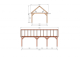 Constructiepakket zadeldak | 8865x4105x4030mm | fijnbezaagd Douglas    CP-20.2039